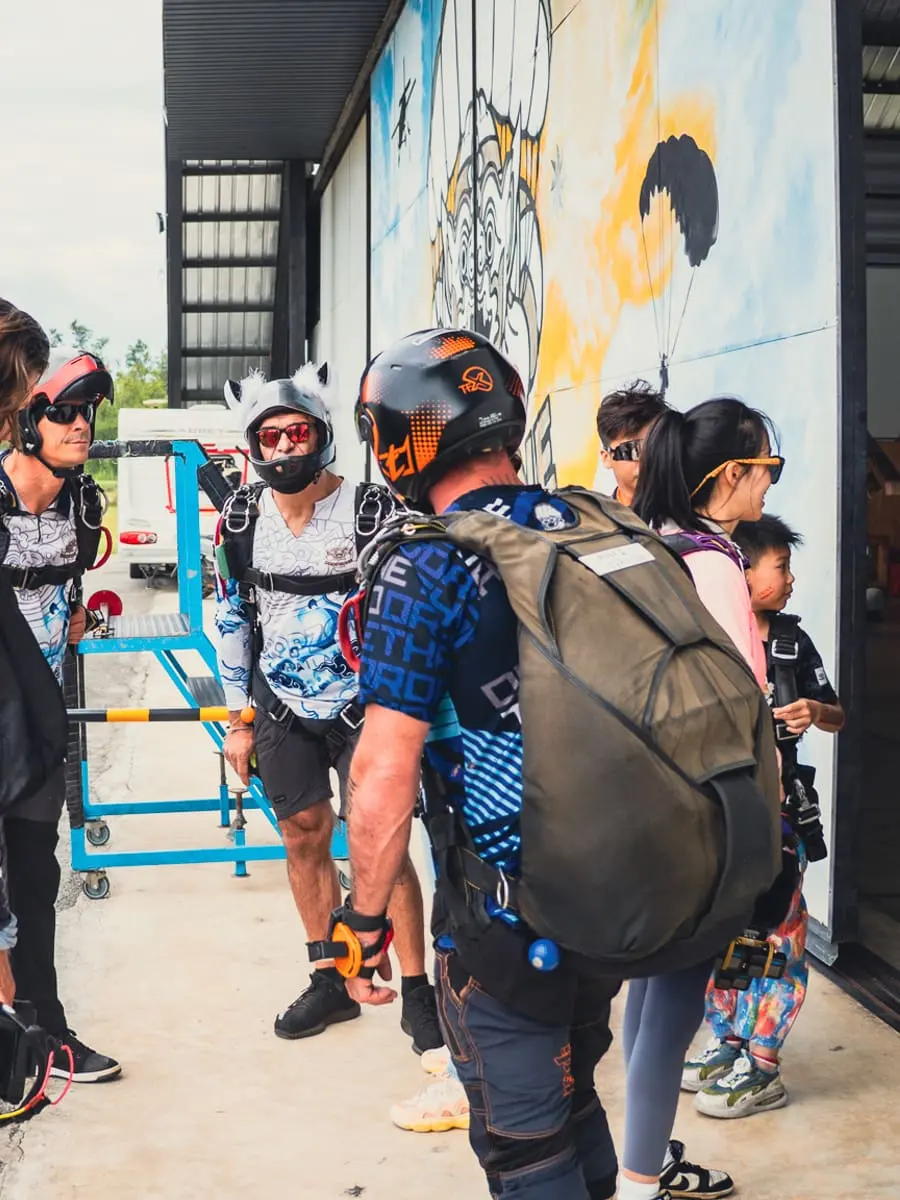 The Pattaya dropzone landing area