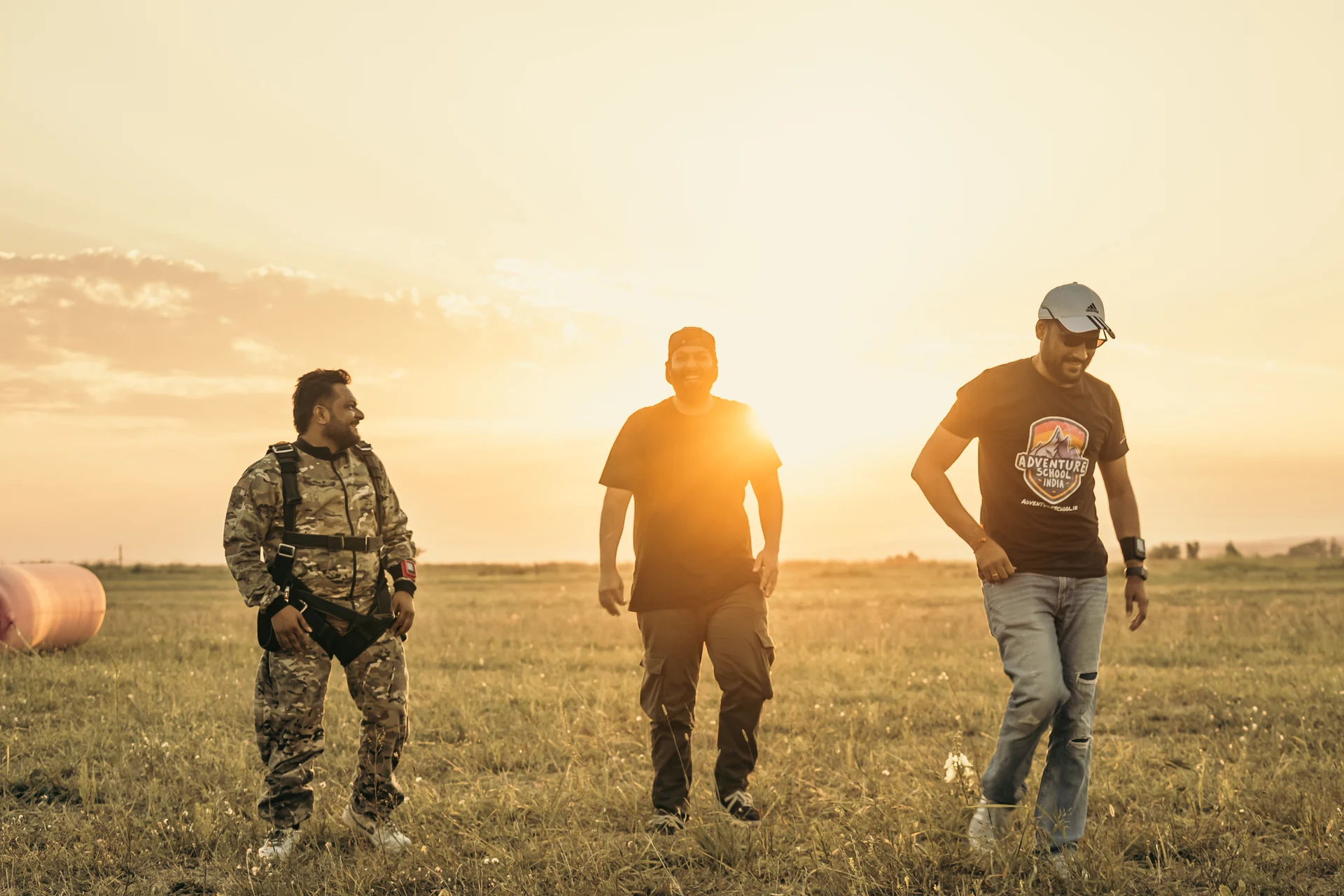 The crew during the Russia trip